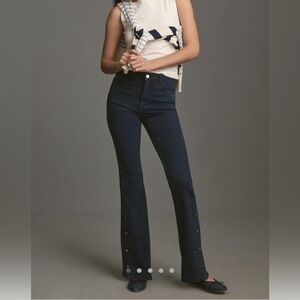 Anthropologie pilcro split-button mid rise jeans